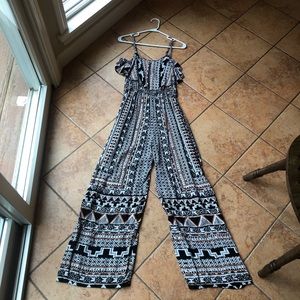 Aztec Print Jumpsuit Romper ▪️🔸🔳